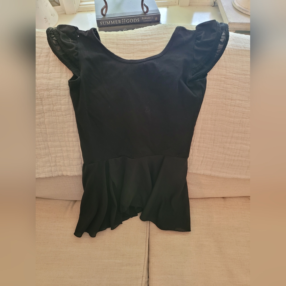 Girl's dance leotard black size XL 7-8
